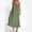 Army Green, variant on One Shoulder Dress, Women's Asymmetrical Sleeveless Dress with High Slit, Long Summer Dress in Soft Linen Cotton, Casual and Party Wear