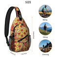 thumbnail image 4 of Pizza Lover Pizza is Life Life is Better with Pizza Lightweight Multipurpose Travel Sling Backpack, 4 of 6