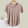 thumbnail image 4 of SDNall Blouse pour Femmes Unie Décontractée Mode Col Rond Régulière Sans Manches Hauts de Nuit, 4 of 9