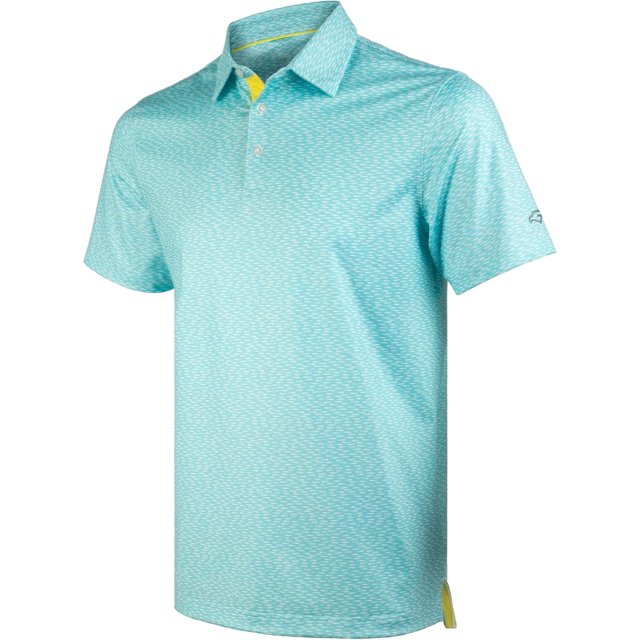 Men's Golf Shirts Short Sleeve Moisture Wicking Dry Fit Print Patterns Collared Performance Polo Golf Shirts for Men