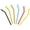 💖 color_Hot#17006, variant on Silicone Reusable Straws Set of 6 Colorful Flexible BPA-Free for Juice Milk Smoothies Eco-Friendly Dishwasher