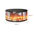 thumbnail image 2 of Cylindrical Electric Fireplace Freestanding Recessed Toroidal Heater, 2 of 5