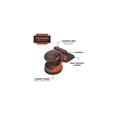 thumbnail image 3 of BLACK+DECKER Ponceuse orbitale aléatoire sans fil 20 V MAX au lithium-ion avec batterie 1,5 Ah et chargeur, 3 of 8