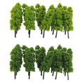 thumbnail image 1 of Milaget 20 Dark/Light Green Tree Model Train Railway Wargame Diorama Scenery N Scale Dark Green Light Green, 1 of 9