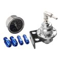 thumbnail image 4 of Régulateur de Pression de Carburant Réglable avec Jauge Accessoires Auto Remplacer Pièces Argent, 4 of 10