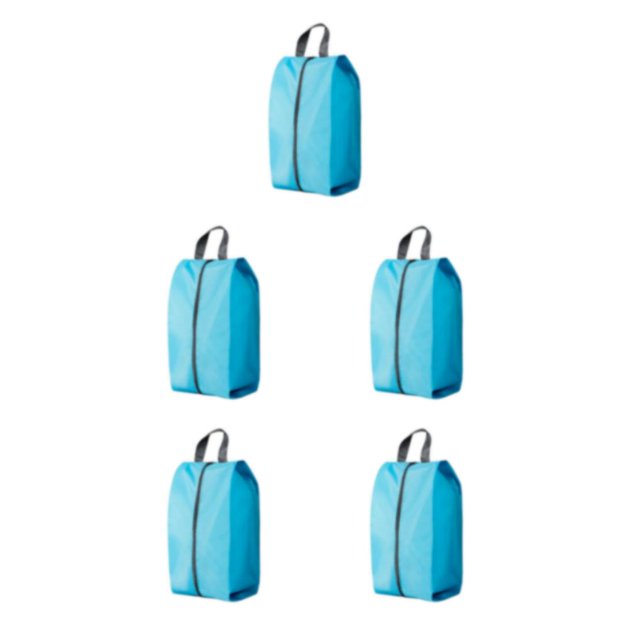 Wweixi Sac de Rangement Réutilisable pour Chaussures de Voyage Solution Écologique pour le Transport de Chaussures Vert Azur Léger XL 5Set