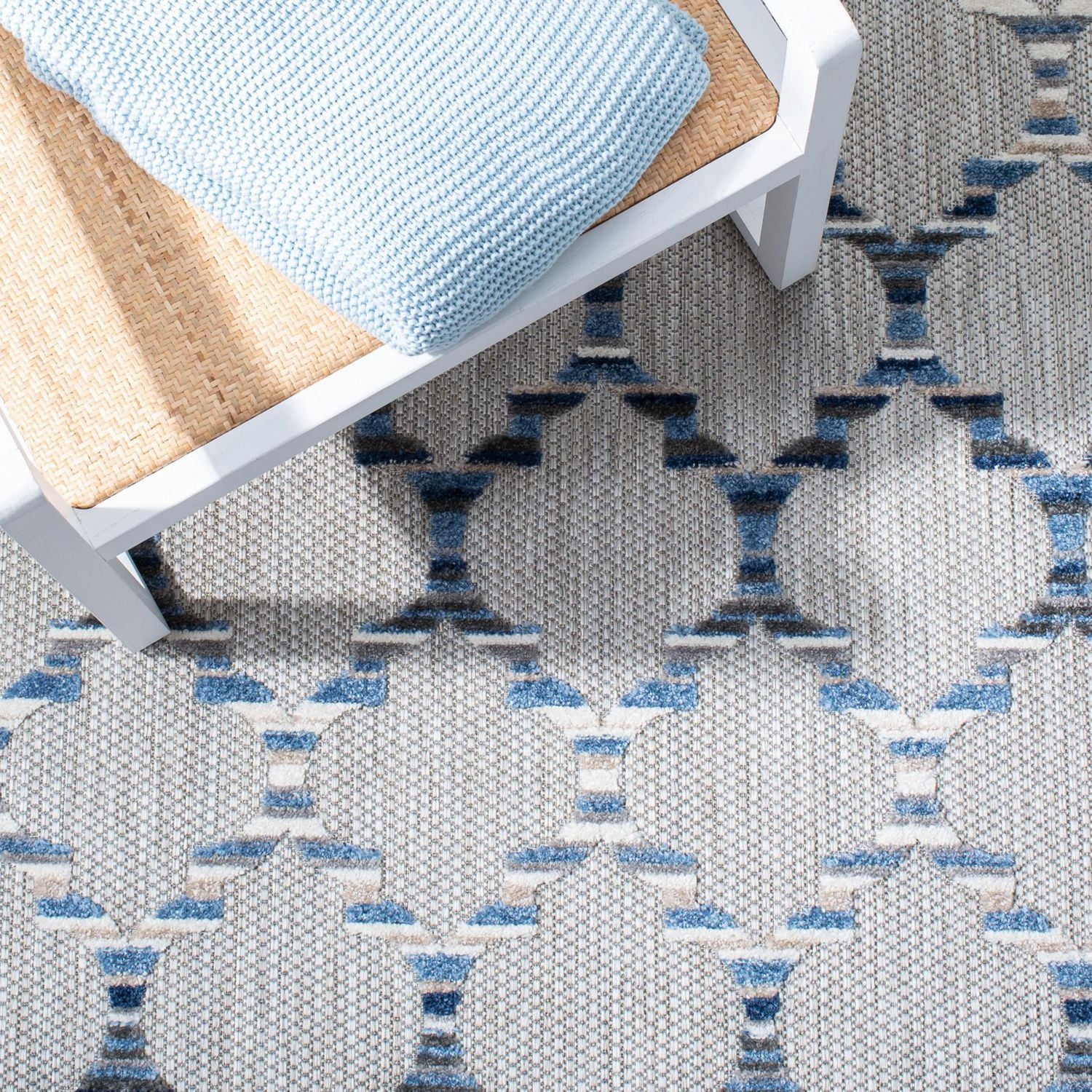 Safavieh Cabana Rorie Tapis Géométrique Extérieur
