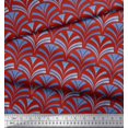 thumbnail image 2 of Soimoi Poly Georgette Fabric Scales Geometric Printed Fabric 1 Yard 42 Inch Wide, 2 of 3
