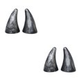 thumbnail image 1 of Baohd 2pieces Sticker Stand Out Crowd With Stylish Devil Horn Car Roof Decoration silver 2Set, 1 of 6