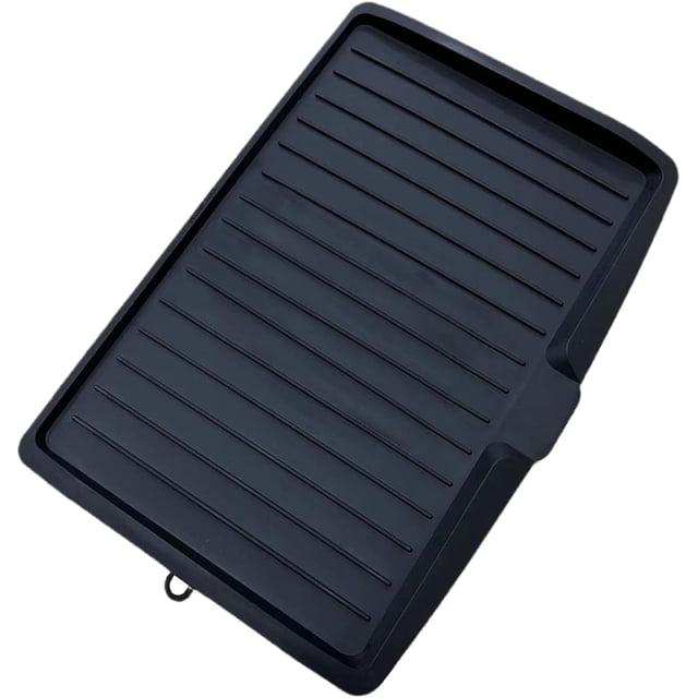 Kitchen Drain Board, Silicone Drying Mat for Kitchen Counter,Large Plastic Draining Tray with Side Drop Slope Diversion,Side Dish Drying Tray,Dish Drainer Drip Rack Tray,Baking Kitchen Table Mat