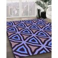 thumbnail image 3 of Ahgly Company Tapis d'Intérieur Lavable en Machine Carré Transitionnel Violet Foncé, 8 Pieds Carré, 3 of 7