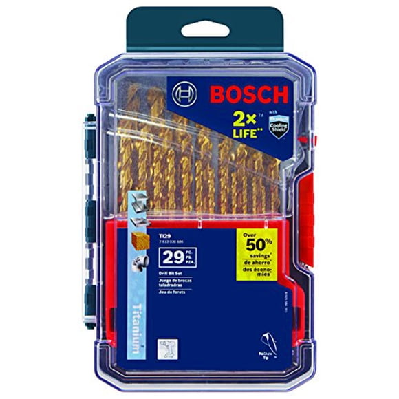 BOSCH TI29 Titanium Metal Drill Bit Set (29 Piece)