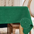 thumbnail image 1 of BALCONY & FALCON Rectangle Tablecloth Water Resistant Faux Linen for Easter Spring Gardening Outdoor Dining 55 x 71 Emerald Green, 1 of 6