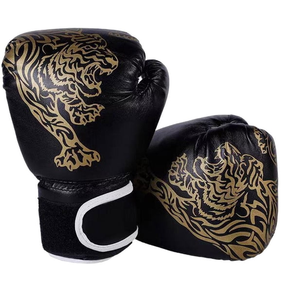 Boxing Gloves Kickboxing Training Gloves - Heavy Bag Gloves, black 25x17cm