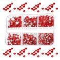 thumbnail image 2 of Flatback Rhinestones Red Rhinestone 1 Box 2.95x1.97x0.39In, 2 of 7