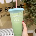 thumbnail image 5 of Plastic Water Cup Straw Cup Drinking Cup Summer Cup Cute Water Cup Plastic Coffee Cup Large Capacity Cute Water Cup With Straw Lid For Summer Cold Drinking Three Bears 700ml, 5 of 5