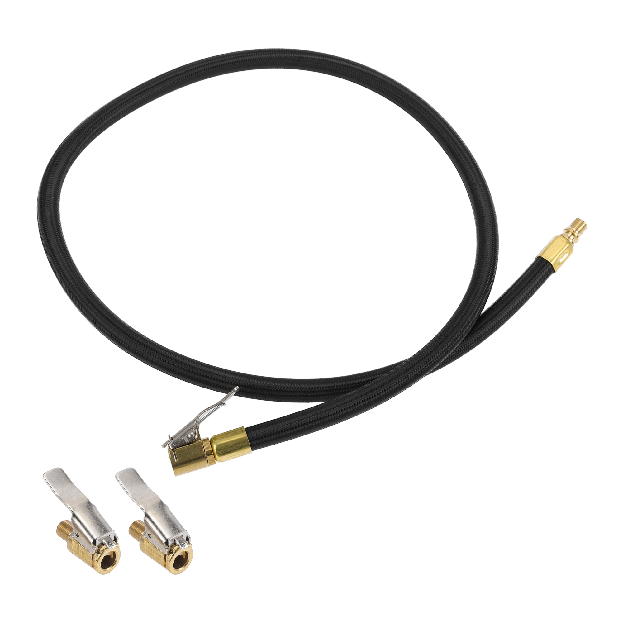 1 Set 35.43inch Tire Inflator Extension Tube Undeflatable 0.305inx32TPI for Car Motorcycle Bicycle