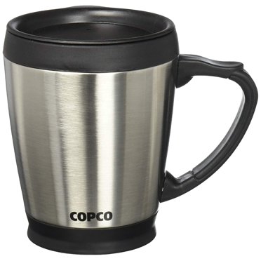 Copco Tasse à Café en Acier Inoxydable de Bureau 16 oz, Argent