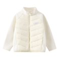 thumbnail image 1 of RXIRUCGD Manteau à Manches Longues pour Enfants, Col Rond, Bas en Peluche à Manches Longues (Blanc, Taille : 3 Ans), 1 of 2