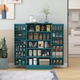 thumbnail image 2 of HOMCOM Armoire de Rangement pour Garde-Manger de Cuisine avec Étagères à 5 Niveaux Bleu Sarcelle, 2 of 10