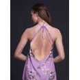 thumbnail image 3 of Bimba Robe Décontractée Oiseau Longue Dos Nu à Col Licou pour Femme Robe de Plage Imprimée - XX-Grand, 3 of 6
