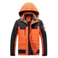thumbnail image 1 of Windproof Jacket men Casual Patchwork Thicken Multi Pocket Hooded Zipper Windproof Waterproof Breathable Jacket Coats, 1 of 2
