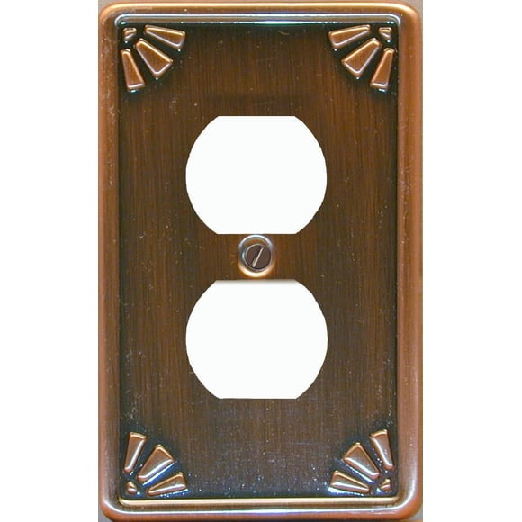 Atron Electro Industries Studio Bronze Duplex Wall Plate