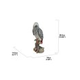 thumbnail image 4 of Décoration de Jardin Statue d'Animal Perroquet Gabon Gris sur Souche, 4 of 5
