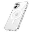 thumbnail image 2 of onn. iPhone 16 Plus Hard-Shell Clear Phone Case, Magsafe Compatible, Scratch Resistant, 2 of 5