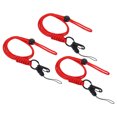 thumbnail image 1 of Unique Bargains Cordon de Cou avec Crochet Badge Cordons Sangle Longue Ajustable Support Porte-Clés Rouge Lot de 3, 1 of 7