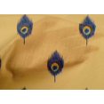 thumbnail image 4 of Tissu de Coton Imprimé Ikat Plume de Paon BTY 56 Pouces de Large, 4 of 4