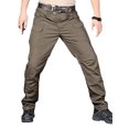 thumbnail image 1 of Wangscanis Men Cargo Pants, Zipper Button Closure Solid/Snakeskin Print Casual Pants Trousers with Pockets, 1 of 3