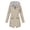 #023-Khaki, variant on Pincandy Women Light Rain Jacket Waterproof Active Outdoor Trench Raincoat with Hood Lightweight Plus Size for Women