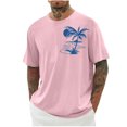 thumbnail image 1 of SDNall Shorts pour Hommes Imprimé Col Rond Mode Décontractée Manches Courtes Blouses Chemises Chemises pour Hommes, Tee-Shirts Manches Longues pour Hommes, Chemises Manches Longues pour Hommes, 1 of 3