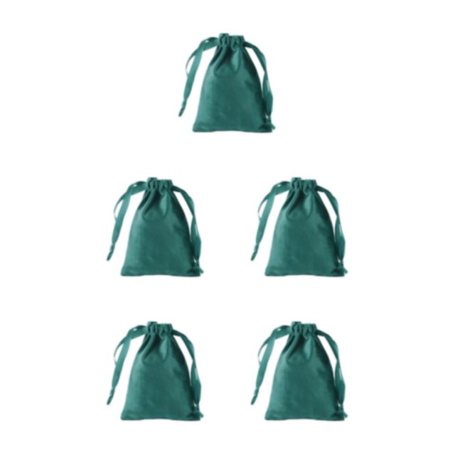 Redempat Super Soft Jewelry Bags Protects Items Easy To For Christmas Party Favors Drawstring Bags Candy Gift Bags Reusable blackish red 5Set