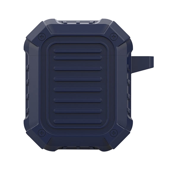 pitrice Étui d'Écouteurs en Silicone, Coque de Remplacement pour Écouteurs Sans Fil AirPods 1/2, Bleu