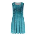 thumbnail image 4 of Ovzne Robes d'Été pour Femmes Robe Femme Imprimé Sans Manches Col Rond Aguichant Élégante Boîte de Nuit Fête Tunique Mini Robes Décontractées Vacances Robe Vacances Robe Imprimée Liquidation, 4 of 7