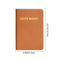 thumbnail image 3 of Fwttom Paper Notebook, A7 Pocket Notebook Compact Portable Notebook Thick Leather Journal Small Mini Concise Notebook, 3 of 6