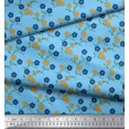 thumbnail image 2 of Soimoi Rayon Fabric Leaves & Floral Decor Fabric Printed Yard 42 Inch Wide, 2 of 3