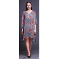 thumbnail image 2 of Bimba Caftan Court Aquarelle Robe Midi Plage Maillot de Bain par-Dessus WomensKaftan-S-L, 2 of 5