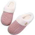 thumbnail image 2 of DPTALR Ladies Memory Foam Slippers Non-slip Rubber Bottom Ladies Home Slippers Warm Plush Lining Bedroom Comfortable Home Shoes, 2 of 5
