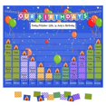 thumbnail image 2 of Eamay Happy Birthday Pocket Chart, Blue Birthday Graph Bulletin Board for Classroom, 2 of 4