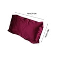thumbnail image 3 of Dvkptbk Soft Pillowcase Double-Sided Solid Color Pillow Cover Pillow Case Beauty Silk Cover Pillow Core Cover Ice Silk Bedding 20''X30'' A Pillowcase Bedding, 3 of 6
