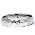 thumbnail image 1 of Mens 950 Platinum Diamond Polished Wedding Ring Band, 1 of 2