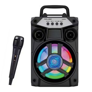 Rbaofujie Haut-parleurs Bluetooth portables avec double subwoofer Bass Bluetooth 5.0 Support haut-parleur sans fil FM Radio petit système de son stéréo pour la fête à domicile