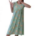 thumbnail image 3 of Chemise de Nuit pour l'Été, Robe Sans Manches en Soie de Lait, Style Dessin Animé Mignon, Jaune m, 3 of 6