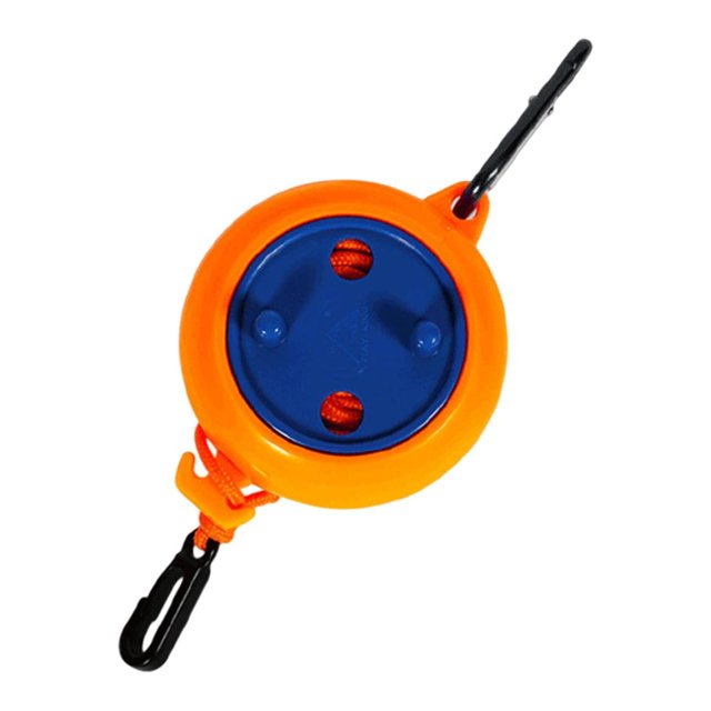 Abbracc Corde à Linge de Camping Portable Corde à Linge Sans Perçage Légère Ajustable Lessive Orange 10 m