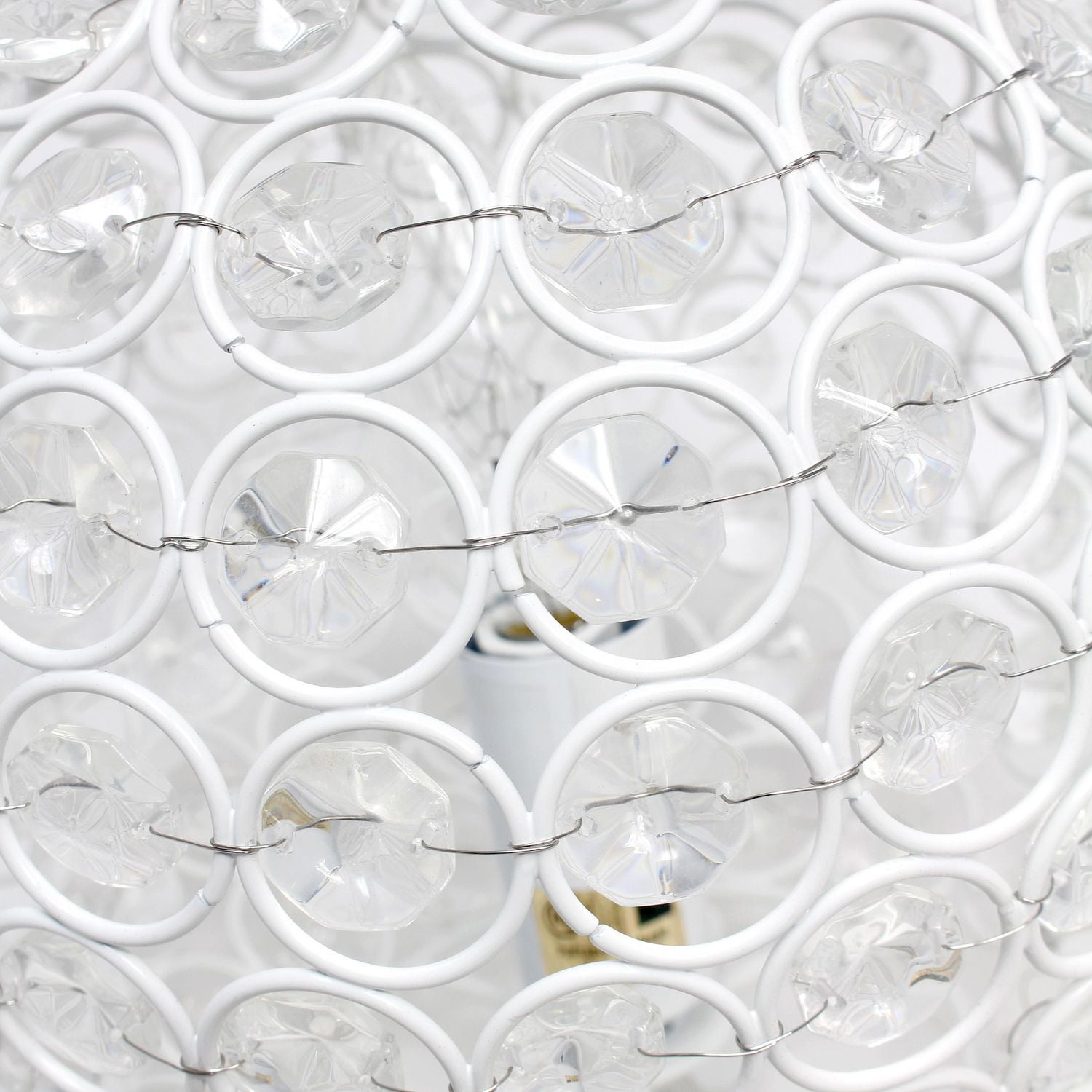 Lampe de table Elegant Designs à paillettes boule de cristal de 10 pouces