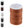thumbnail image 3 of 1 Piece 150D Waxed Polyester Braided Flat Thread For Sewing Leather Crafts - Black, as described, 3 of 8