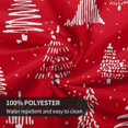 thumbnail image 3 of Merry Christmas Tablecloth 60 Inch Round, Red Christmas Tree Table Cloth, Winter Xmas Tablecloths Polyester Washable Fabric Farmhouse Decorative for Holiday Home Kitchen Dining Party, 3 of 6